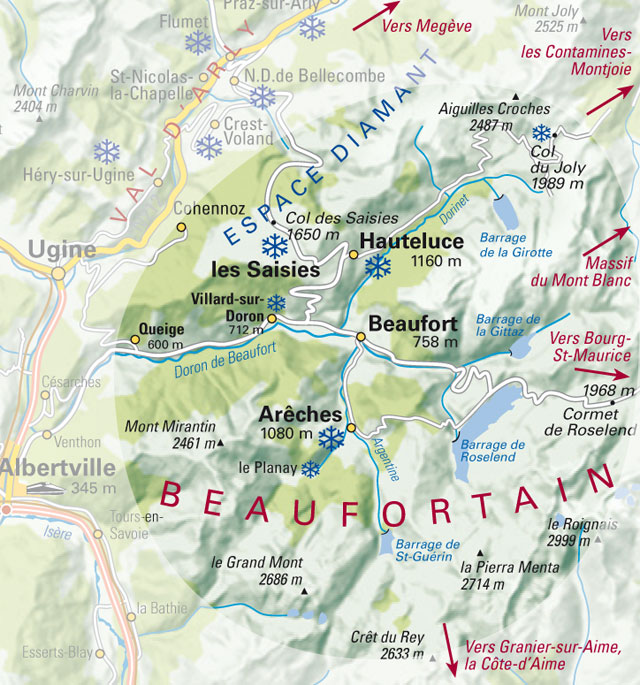 Carte du Beaufortain